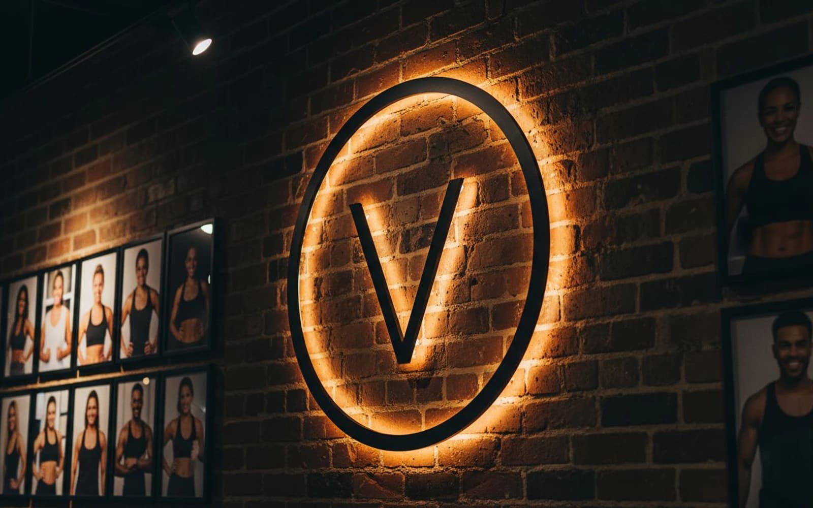 Backlit sign mockup for Casa Vinyasa Miami