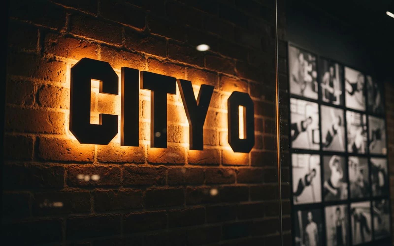 Backlit sign mockup for City Zero Miami