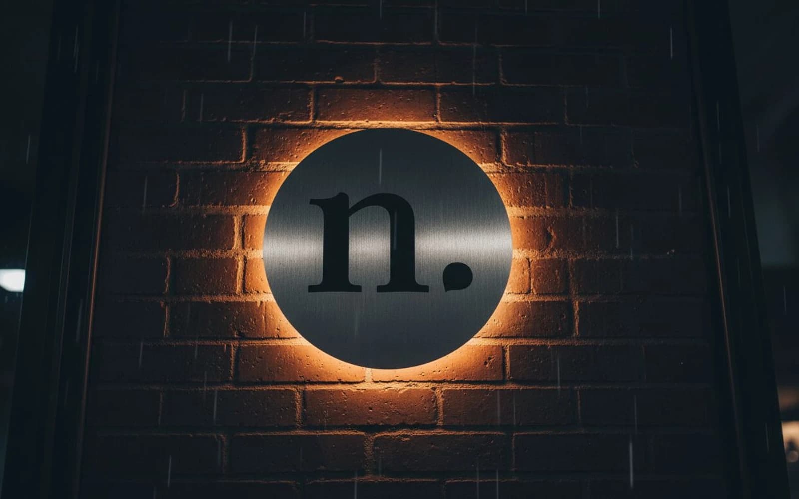 Backlit sign mockup for Nice Tattoo Parlor