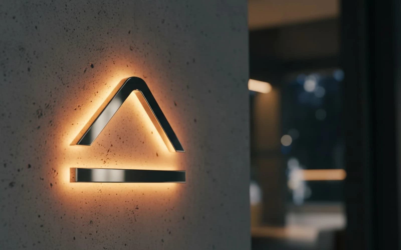 Backlit sign mockup for Quantum Wellness Spa