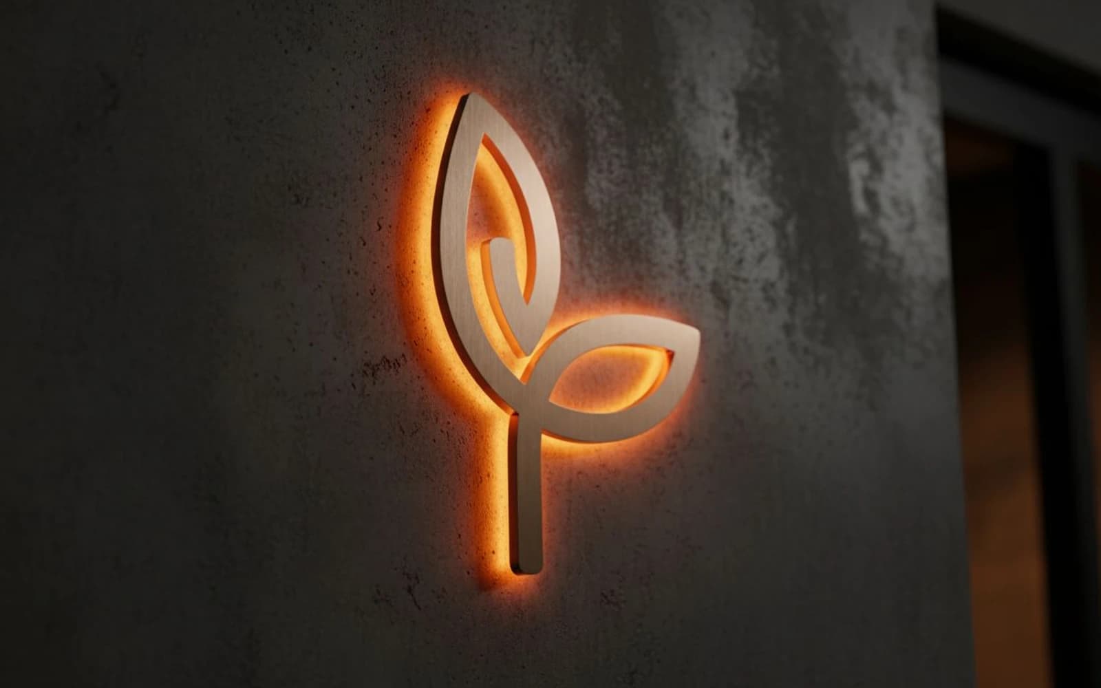 Backlit sign mockup for Spa Medica Aesthetic
