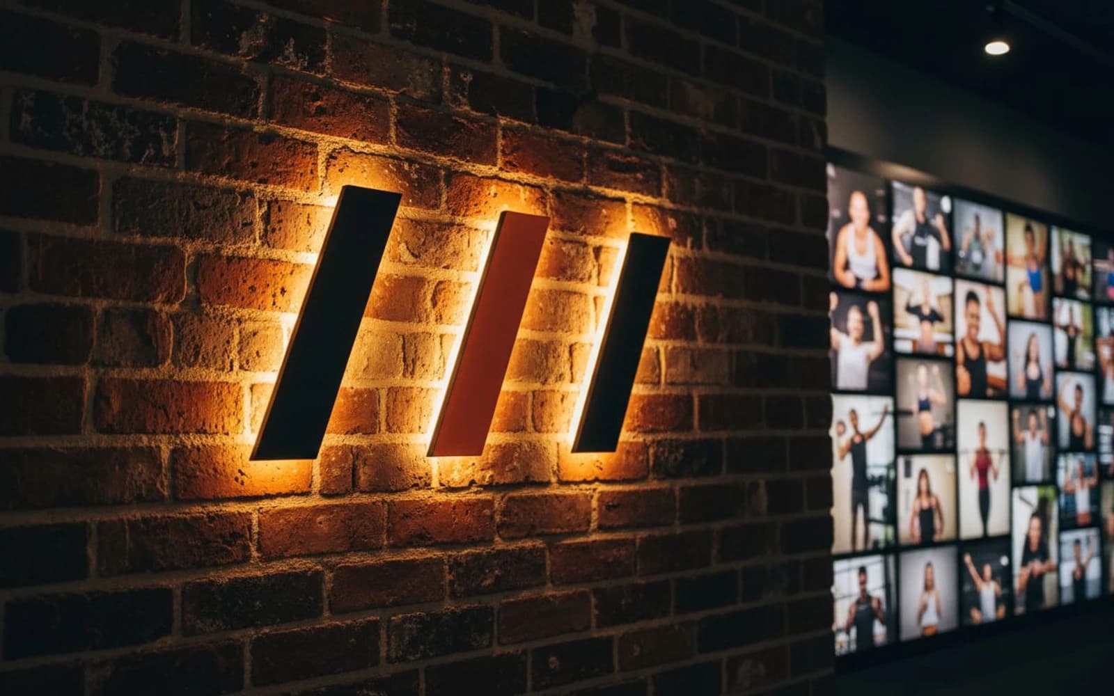 Backlit sign mockup for Studio Three Austin
