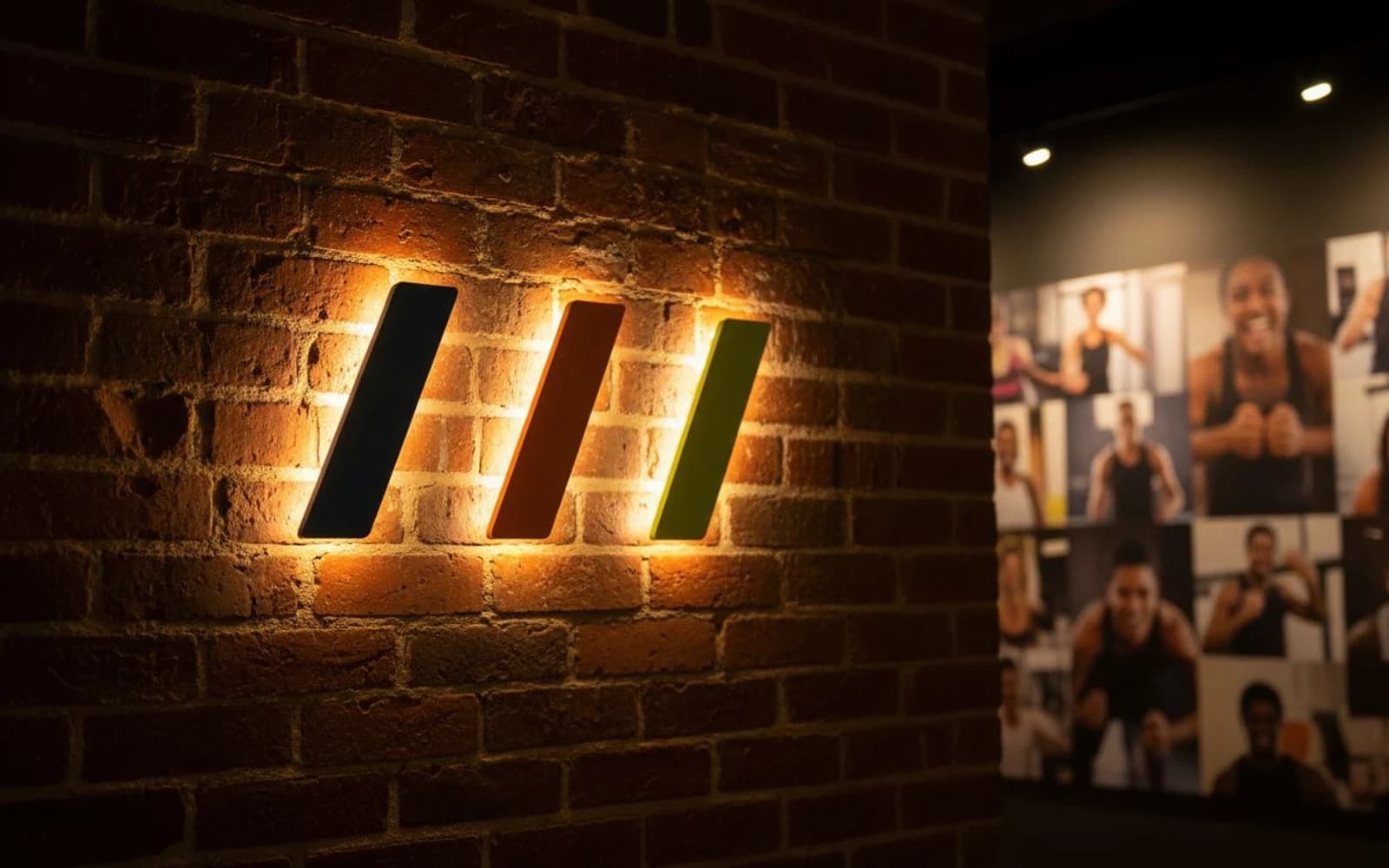 Backlit sign mockup for Studio Three Miami - Wynwood