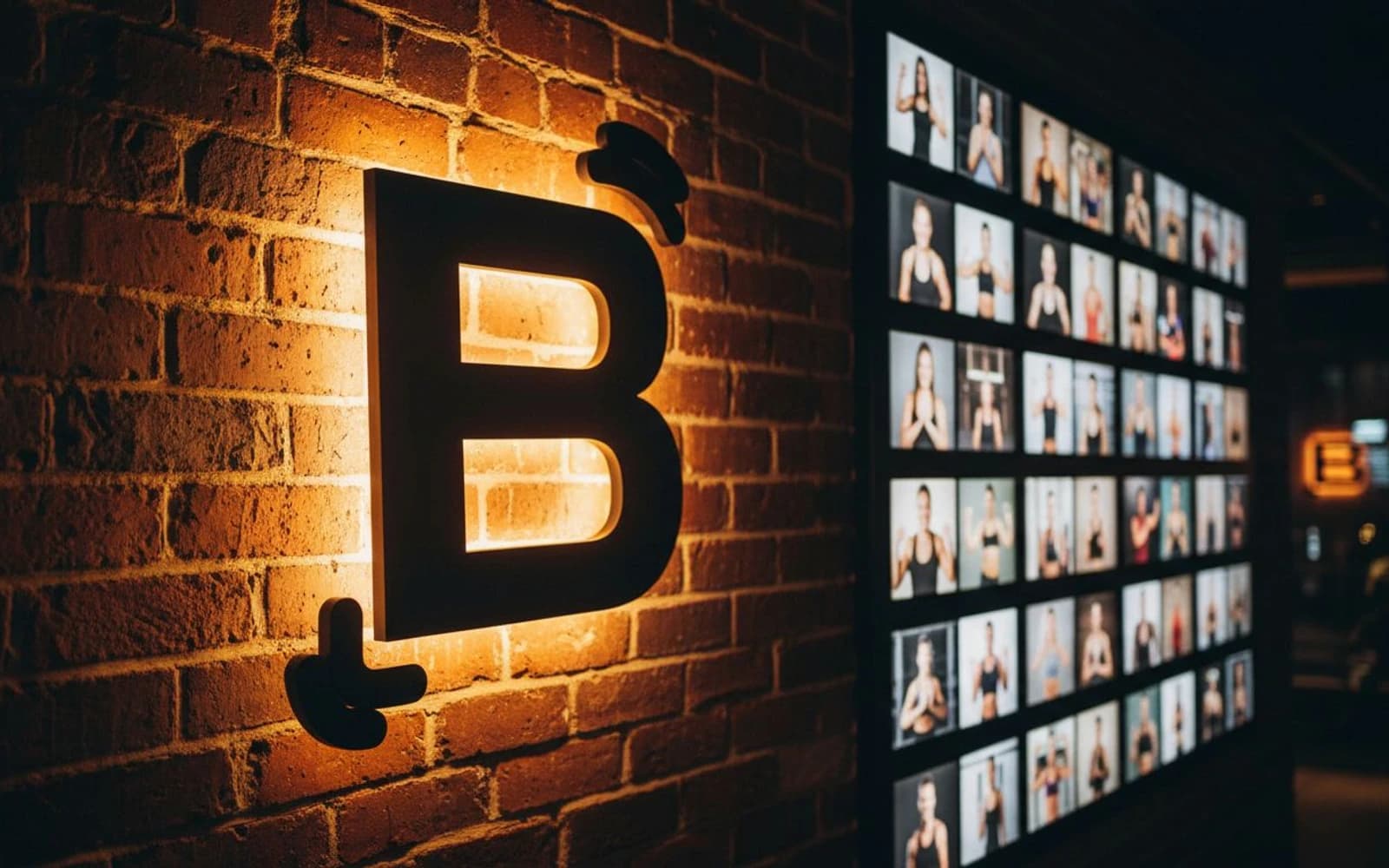 Backlit sign mockup for TREMBLE