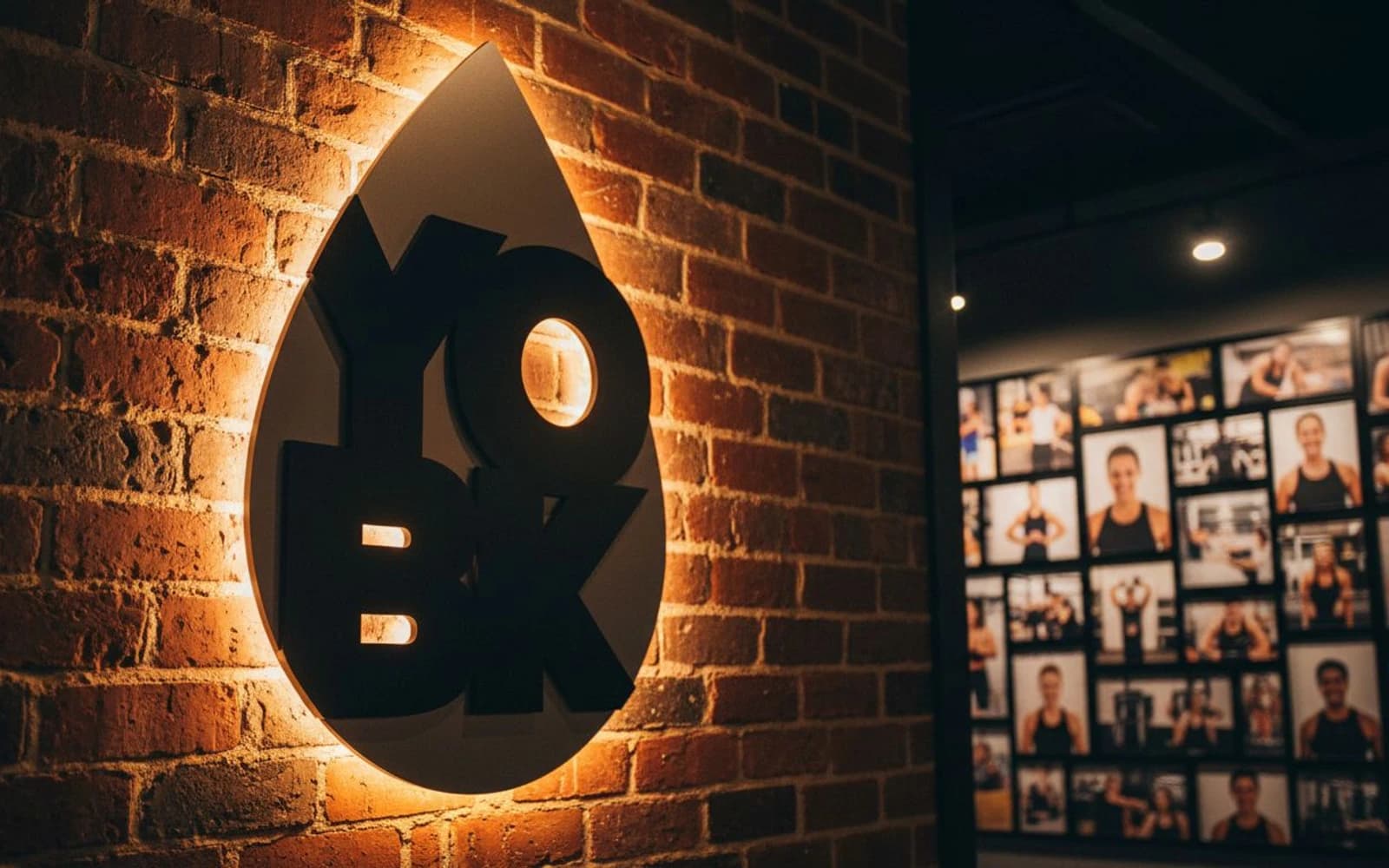 Backlit sign mockup for YO BK - Wynwood